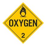 Class 2 - Oxygen Worded Placard